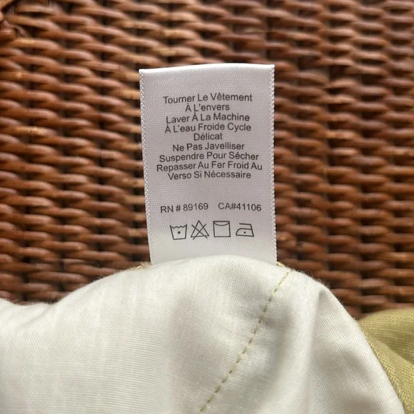 NWT : ATM Anthony Thomas Melillo Linen Shorts, Sz 8, Green - Picture 8 of 9